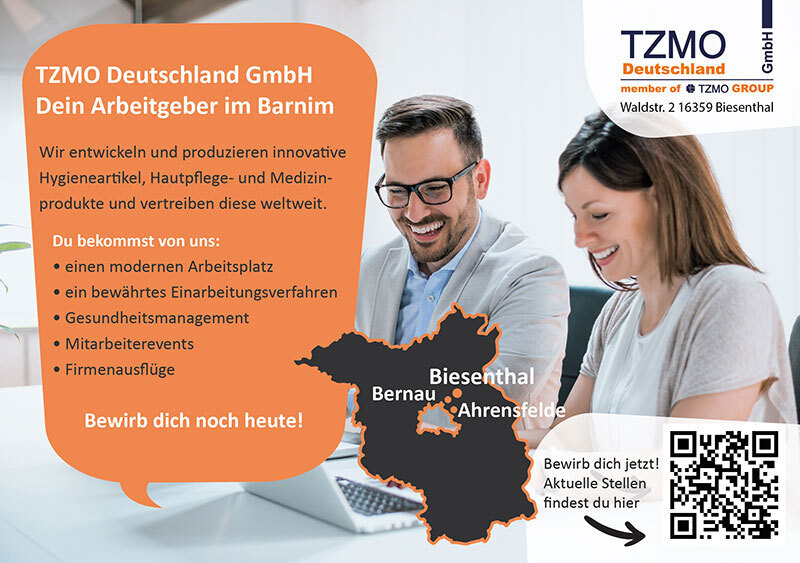 TZMO in Biesenthal sucht Mitarbeiter, Berlin-Karow