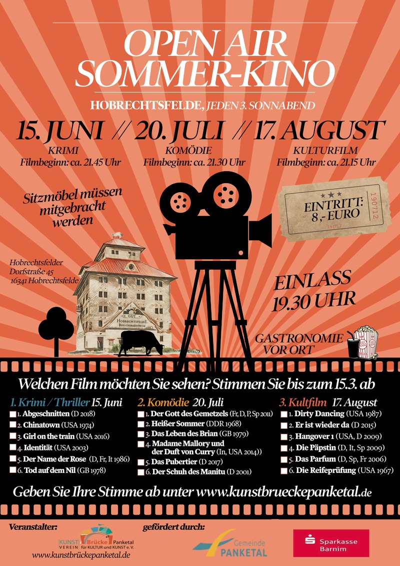 Filmvergnügen unter Sternenhimmel: Das Sommerkino kehrt zurück, Berlin-Karow